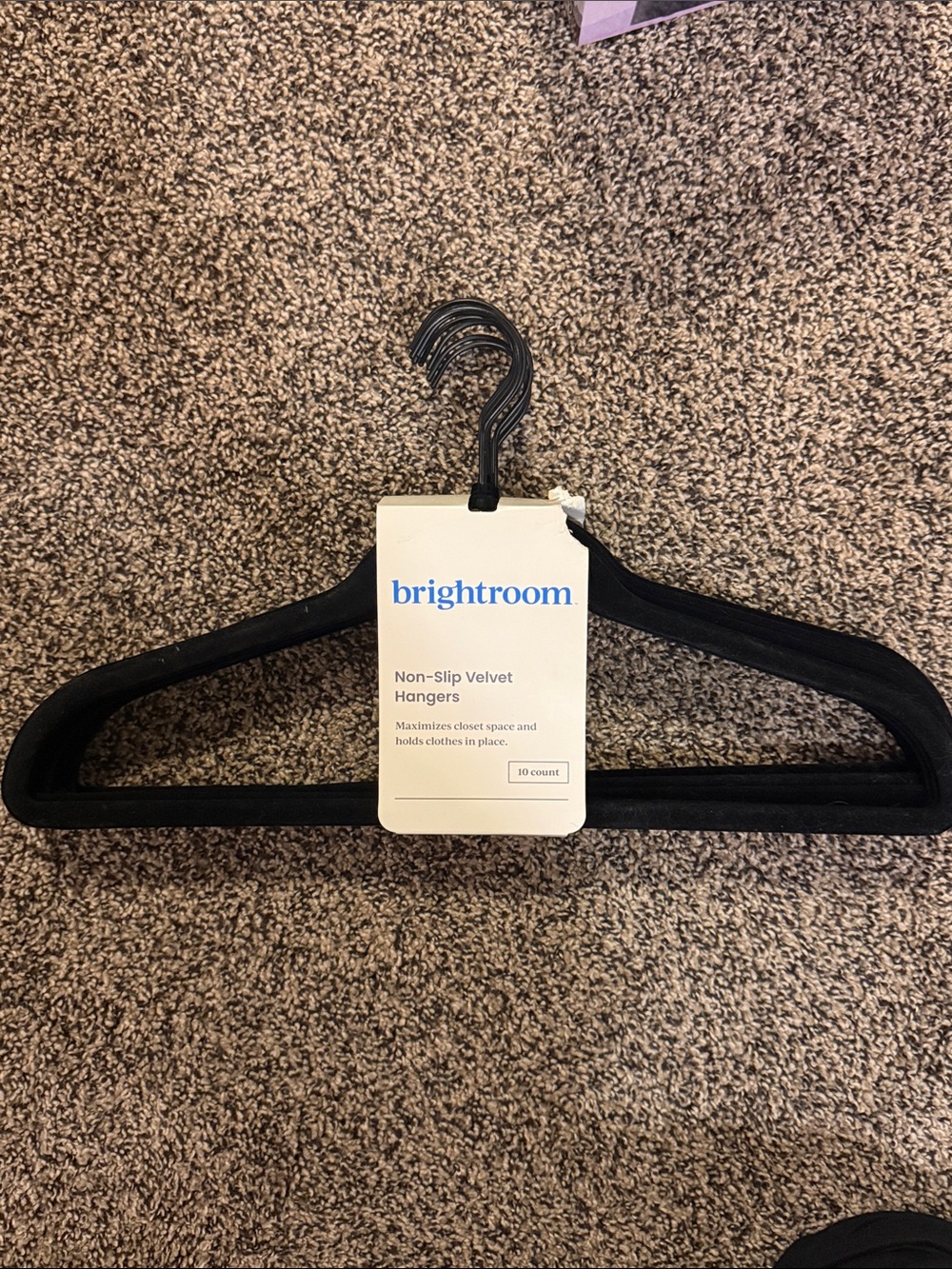 Black Non-Slip Velvet Hangers